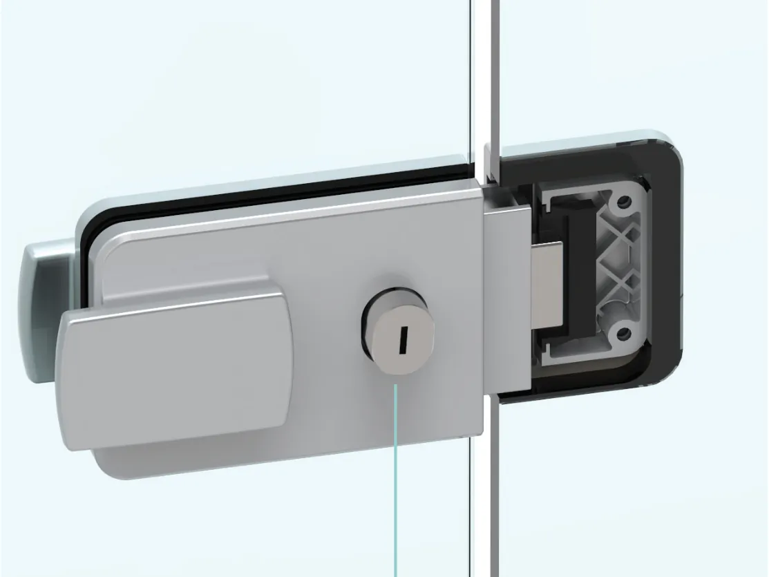 MG-Lock and counterplate seen from the front